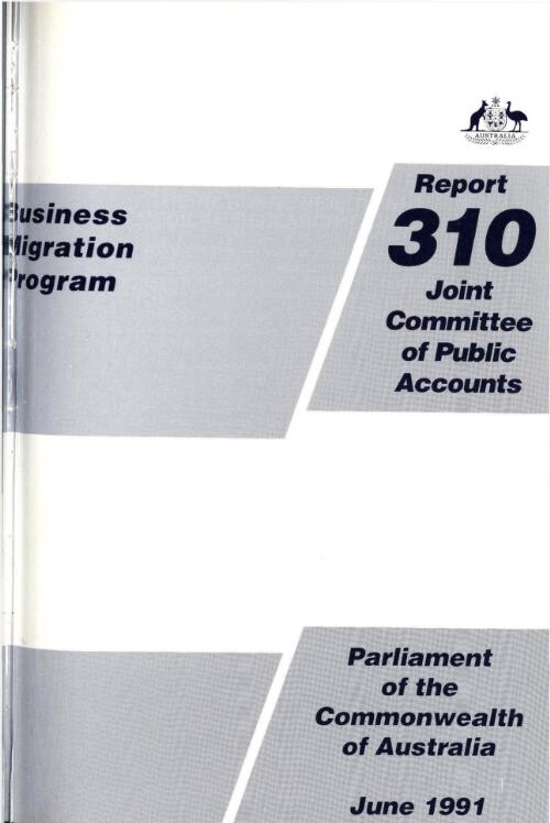 Business migration program / Joint Committee of Public accounts