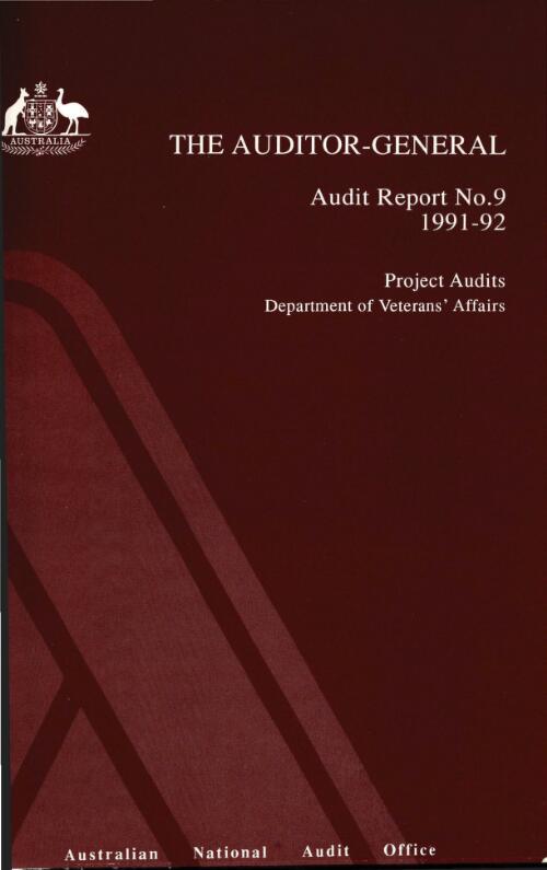 Project audits Department of Veterans' Affairs / the Auditor-General