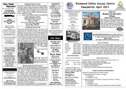 Newsletter [electronic resource] / Richmond Online Access Centre