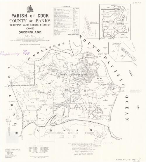 Parish of Cook, County of Banks [cartographic material] / drawn and published by the Department of Mapping and Surveying, Brisbane