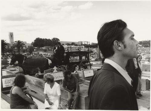 Stephen Page at Brian Syron's funeral, La Perouse, Sydney, New South Wales, 1993 / Juno Gemes