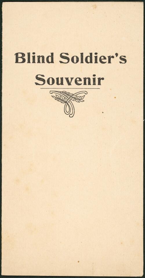 Blind soldier's souvenir / A. Ellis (late A.I.F.)