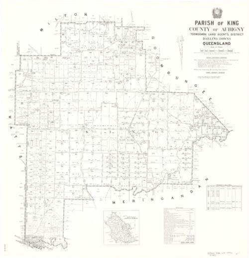 Parish of King, County of Aubigny [cartographic material] / drawn and published at the Survey Office, Department of Lands