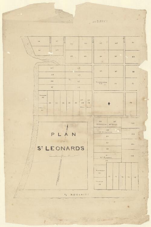 Plan of St. Leonards [cartographic material]