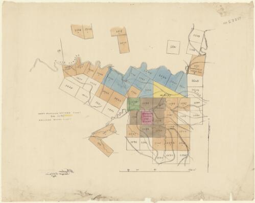 North Montacute Victoria Compy. Sec. 5597, Adelaide Mining Compy. [cartographic material] / F.H. Burslem, Surveyor, Adelaide 1847