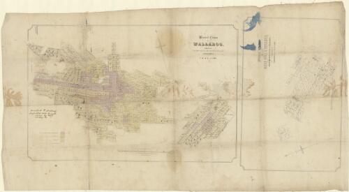 Mineral claims at Wallaroo compiled from official plans in the office of the Surveyor General [cartographic material]