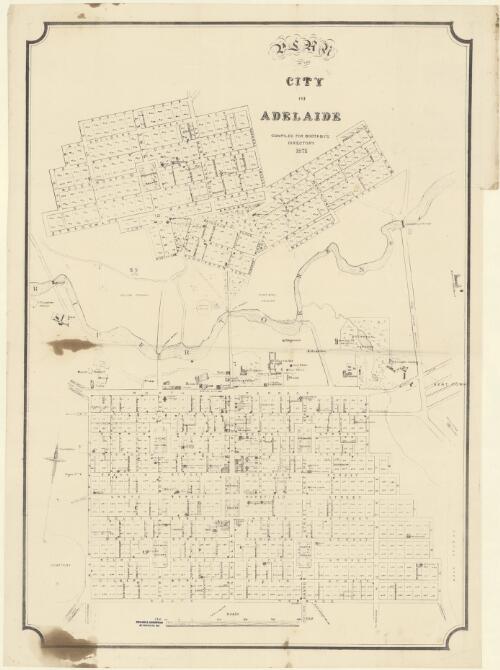 Plan of the city of Adelaide compiled for Boothby's directory, 1871 [cartographic material]