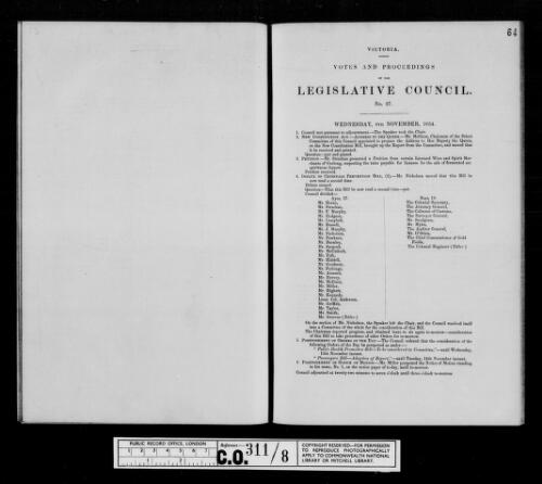 Victoria : Sessional papers, 1851-1856 [microform]/ as filmed by the AJCP