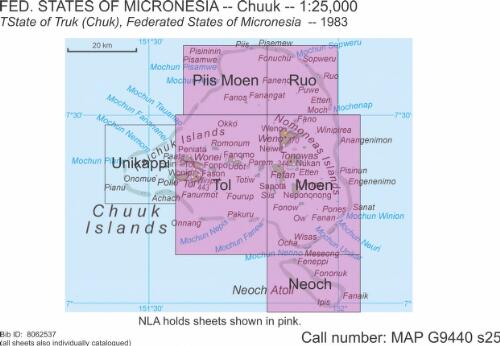 State of Truk (Chuk), Federated States of Micronesia / produced by the United States Geological Survey