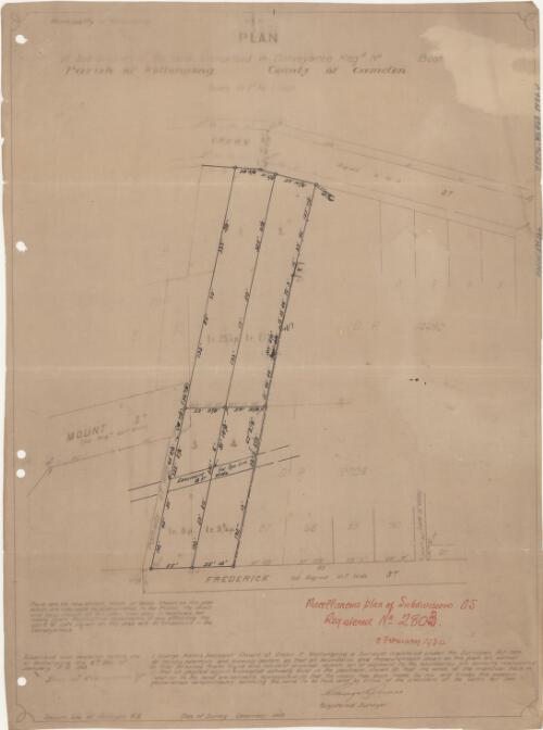 Miscellaneous plan of subdivision OS registered no. 2803 [cartographic material]