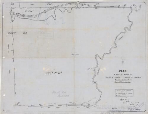 Plan of part of Portion 54, Parish of Kembla, County of Camden, Municipality of Central Illawarra [cartographic material]