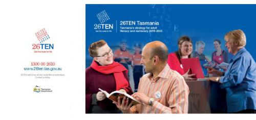 26TEN Tasmania : Tasmania's strategy for adult literacy and numeracy 2016-2025