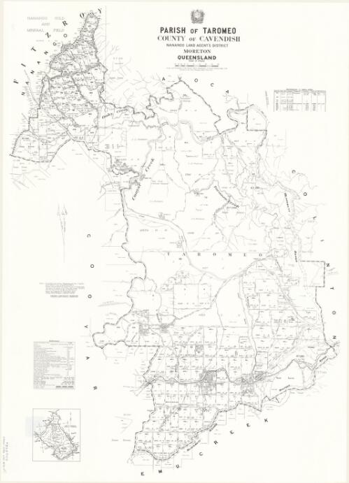 Parish of Taromeo, County of Cavendish [cartographic material] / drawn and published at the Survey Office, Department of Lands