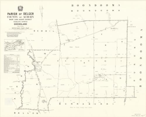 Parish of Delger, County of Auburn [cartographic material] / drawn and published at the Survey Office, Department of Lands