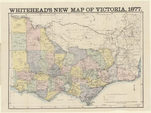 Whitehead's new map of Victoria 1877