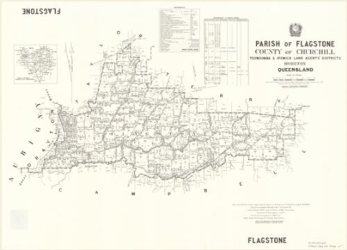 Parish of Flagstone, County of Churchill [cartographic material] / drawn and published at the Survey Office, Department of Lands
