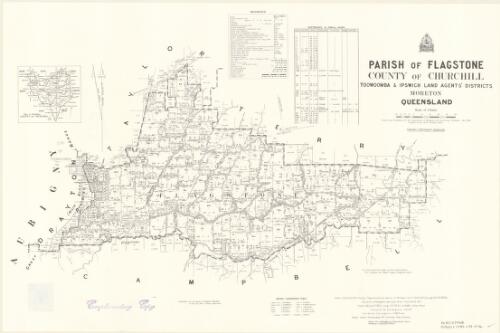 Parish of Flagstone, County of Churchill [cartographic material] / Drawn and published by the Department of Mapping and Surveying