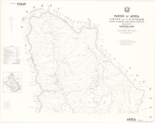 Parish of Avoca, County of Cavendish [cartographic material] / drawn and published at the Survey Office, Department of Lands