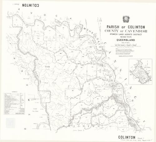 Parish of Colinton, County of Cavendish [cartographic material] / drawn and published at the Survey Office, Department of Lands