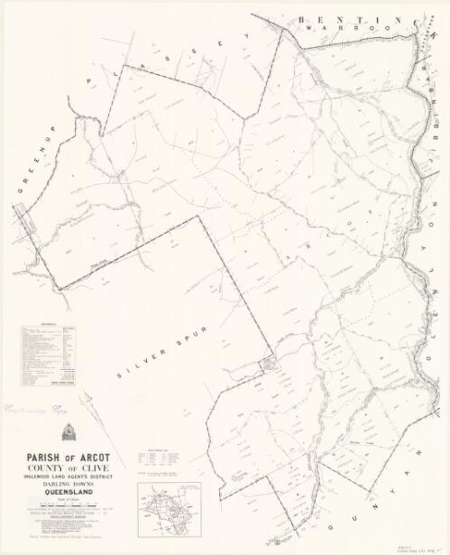 Parish of Arcot, County of Clive [cartographic material] / drawn and published by the Department of Mapping and Surveying, Brisbane