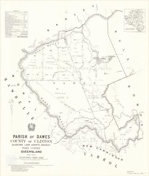 Parish of Dawes, County of Clinton [cartographic material] / drawn and published at the Survey Office, Department of Lands