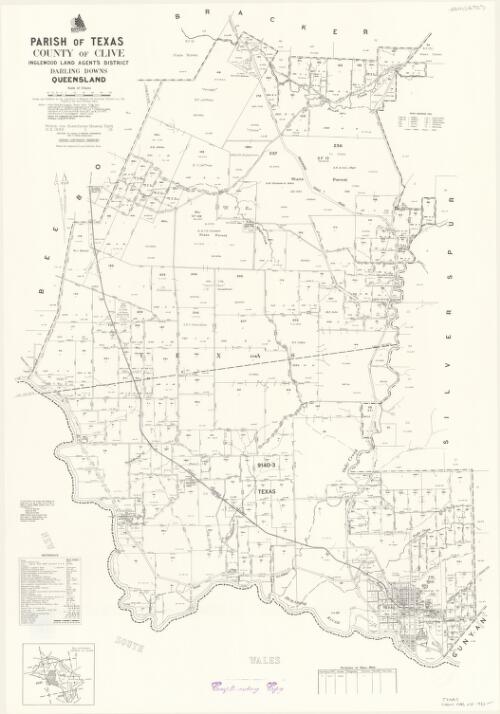 Parish of Texas, County of Clive [cartographic material] / drawn and published by the Department of Mapping and Surveying, Brisbane