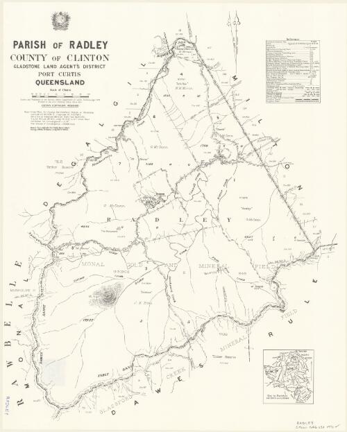 Parish of Radley, County of Clinton [cartographic material] / drawn and published at the Survey Office, Department of Lands