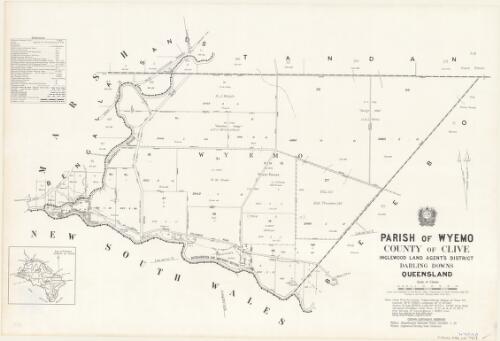 Parish of Wyemo, County of Clive [cartographic material] / drawn and published at the Survey Office, Department of Lands