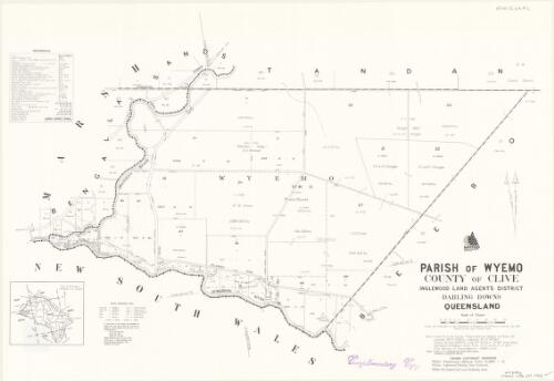 Parish of Wyemo, County of Clive [cartographic material] / drawn and published by the Department of Mapping and Surveying, Brisbane
