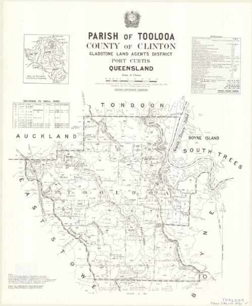 Parish of Toolooa, County of Clinton [cartographic material] / drawn and published at the Survey Office, Department of Lands