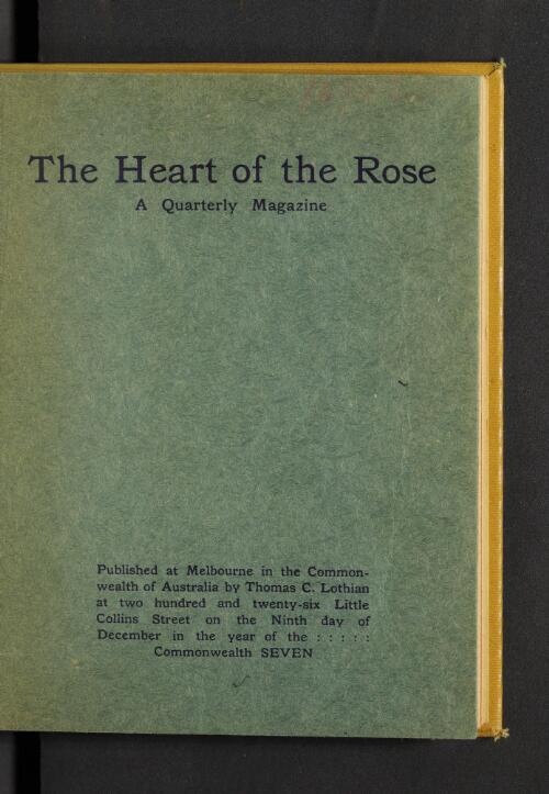 The Heart of the rose : a quarterly magazine