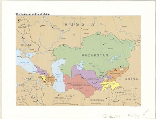 The Caucasus and Central Asia [cartographic material]