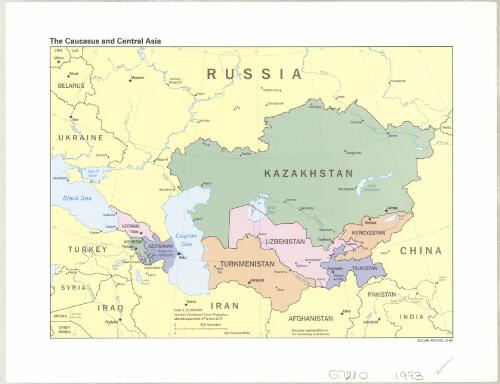 The Caucasus and Central Asia [cartographic material]