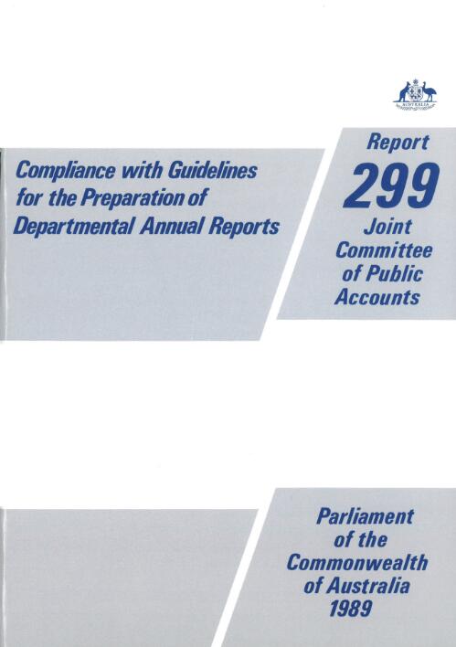 Compliance with guidelines for the preparation of departmental annual reports / Joint Committee of Public Accounts
