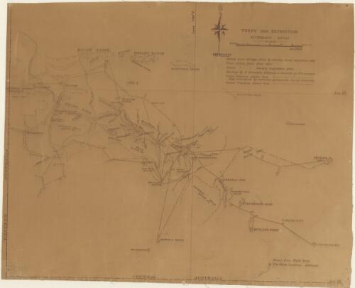 Terry 1930 expedition Petermann Ranges [cartographic material] / drawn from field notes by the Waite Institute, Adelaide