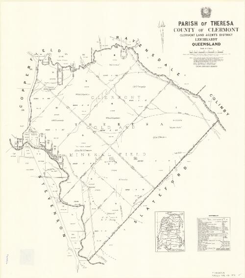 Parish of Theresa, County of Clermont [cartographic material] / drawn and published at the Survey Office, Department of Lands
