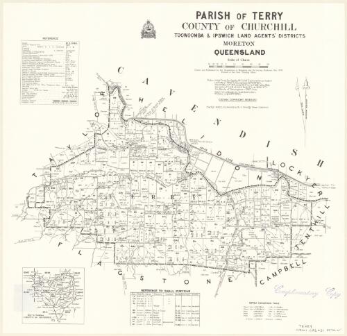 Parish of Terry, County of Churchill, County of Churchill [cartographic material] / Drawn and published by the Department of Mapping and Surveying