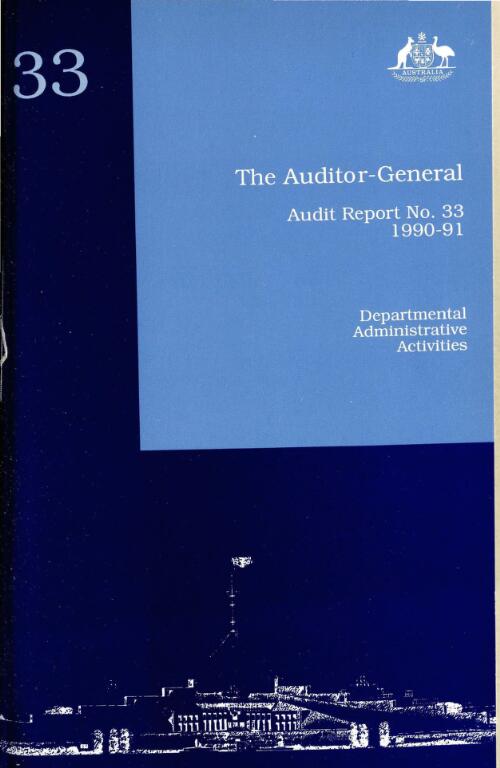 Departmental administrative activities / the Auditor-General