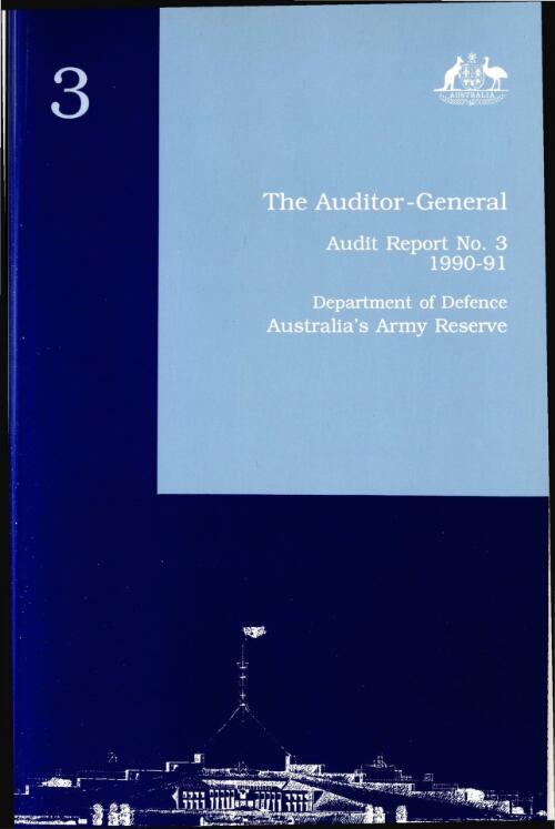 Department of Defence : Australia's Army Reserve / The Auditor General