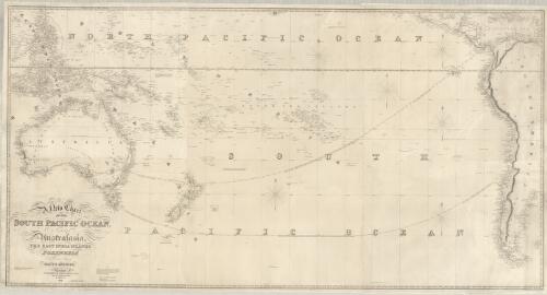 A new chart of the South Pacific Ocean, including Australasia, the East India Islands, Polynesia, & the western part of South America