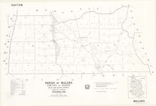 Parish of Malara, County of Derby [cartographic material] / drawn and published at the Survey Office, Department of Lands