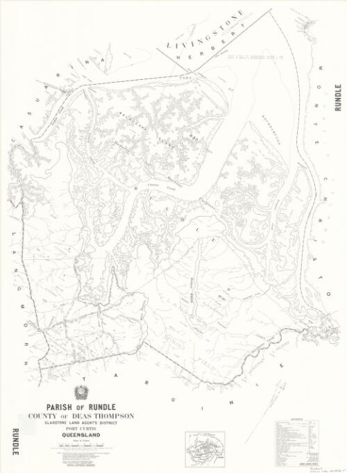 Parish of Rundle, County of Deas Thompson [cartographic material] / drawn and published at the Survey Office, Department of Lands