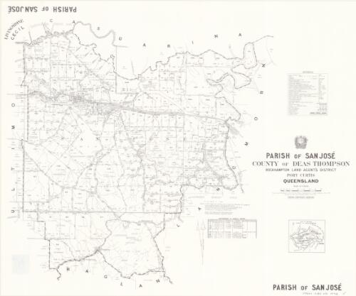 Parish of San Jose, County of Deas Thompson [cartographic material] / drawn and published at the Survey Office, Department of Lands