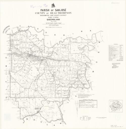 Parish of San Jose, County of Deas Thompson [cartographic material] / Drawn and published by the Department of Mapping and Surveying, Brisbane