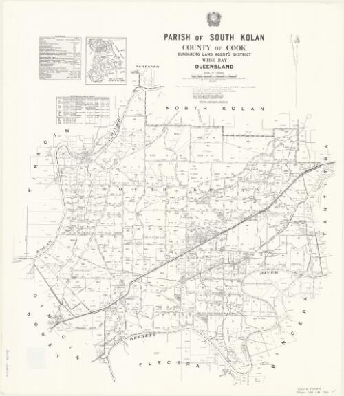 Parish of South Kolan, County of Cook [cartographic material] / drawn and published at the Survey Office, Department of Lands
