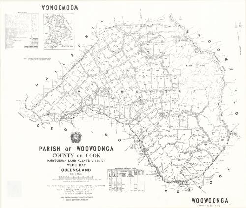 Parish of Woowoonga, County of Cook [cartographic material] / drawn and published at the Survey Office, Department of Lands
