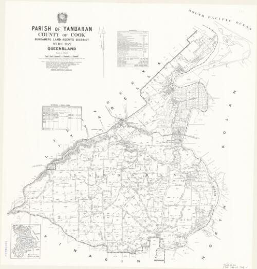 Parish of Yandaran, County of Cook [cartographic material] / drawn and published at the Survey Office, Department of Lands