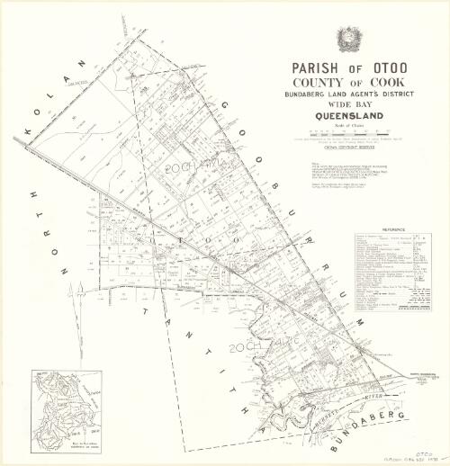 Parish of Otoo, County of Cook [cartographic material] / drawn and published at the Survey Office, Department of Lands