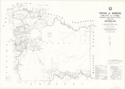 Parish of Bingera, County of Cook [cartographic material] / drawn and published at the Survey Office, Department of Lands