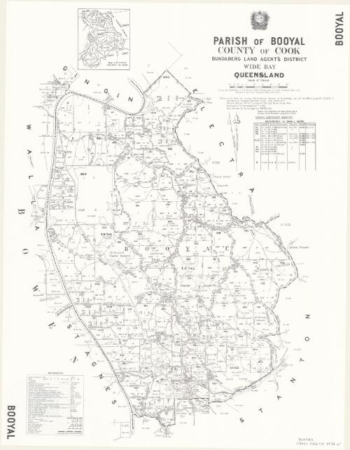Parish of Booyal, County of Cook [cartographic material] / drawn and published at the Survey Office, Department of Lands